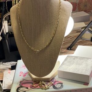 Set Of Necklace And Bracelet In 14 K Gold Plated- Hug And Kisses (small Set)